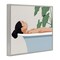 Stupell Industries Tub Relaxation Woman Framed Giclee, design by Marcus Prime